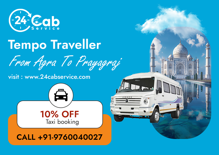 Agra To Prayagraj Tempo Traveller